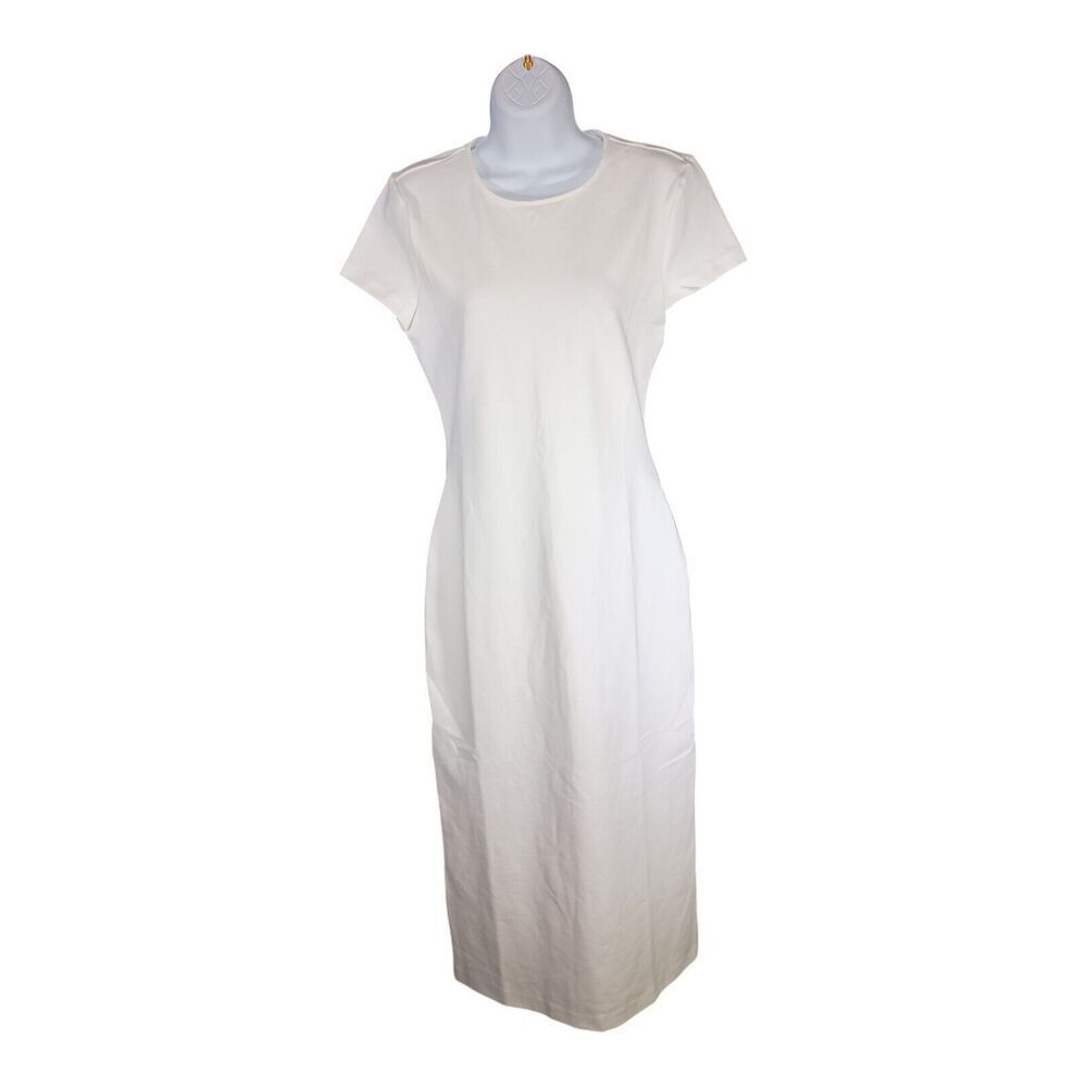 Reformation Dress Bodycon Long Maxi Short Sleeve White Women's 6 - Picture 2 of 6